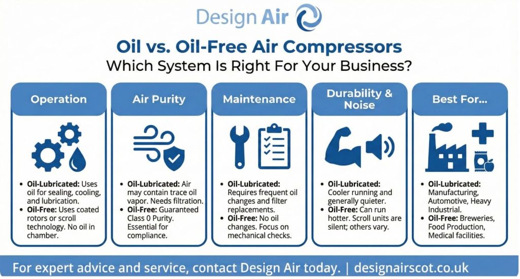 Oil Vs Oil-Free Air Compressors – Which Is Right for Your Business ...